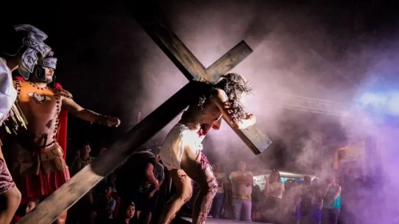 Prefeitura de São José de Mipibu realiza espetáculo da “Paixão de Cristo”, maior evento religioso a céu aberto do Agreste